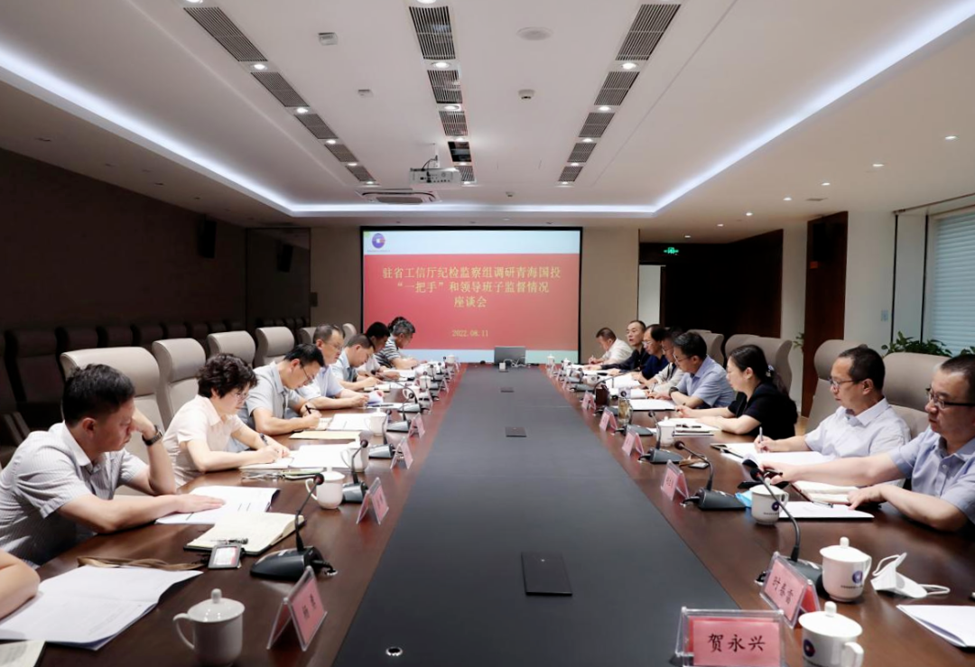 駐省工信廳紀檢監(jiān)察組赴青海國投調(diào)研“一把手”和領(lǐng)導(dǎo)班子監(jiān)督工作