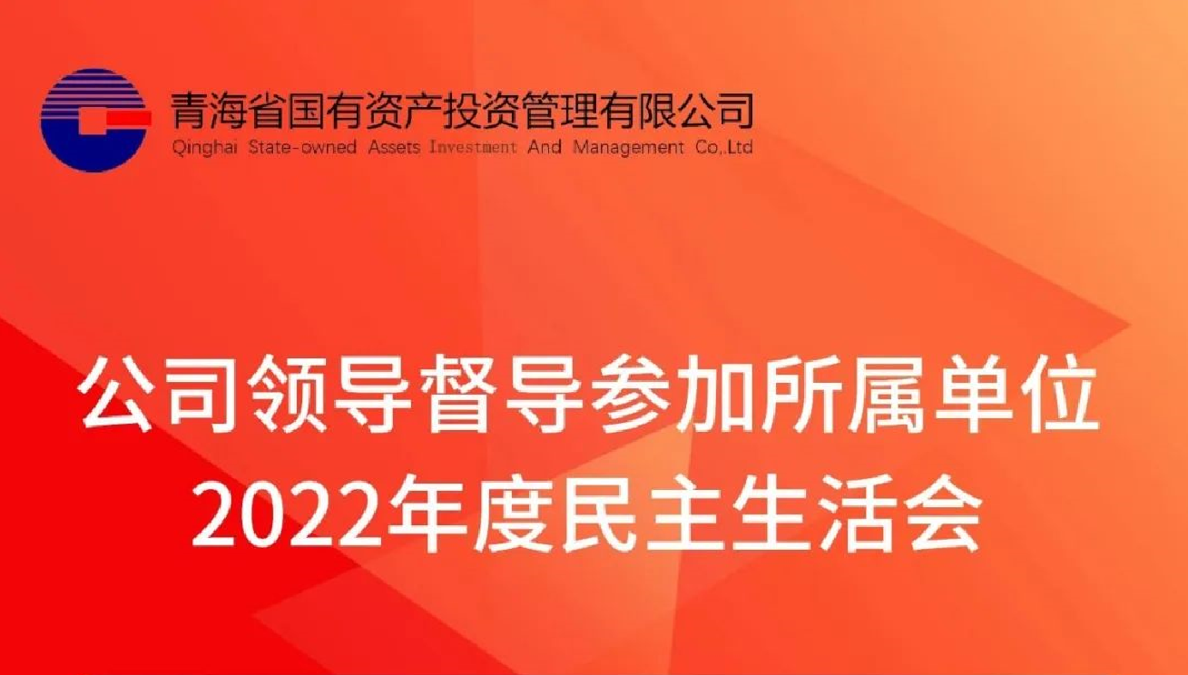 公司領(lǐng)導(dǎo)督導(dǎo)參加所屬單位2022年度民主生活會